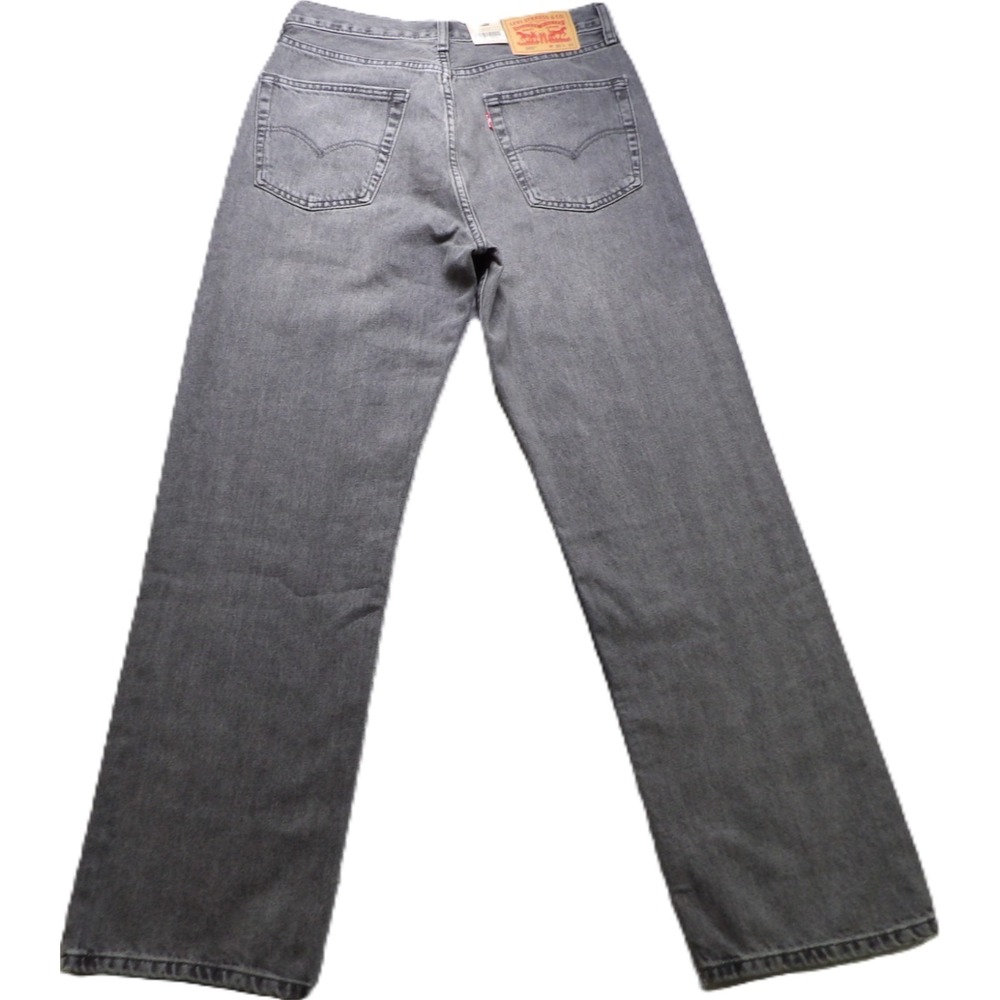 NWT Levis 565 Loose Straight Jeans Men W30 L32 Gray 100% Cotton Denim 90s Style